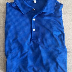 Men's Peter Millar Blue Polo Shirt